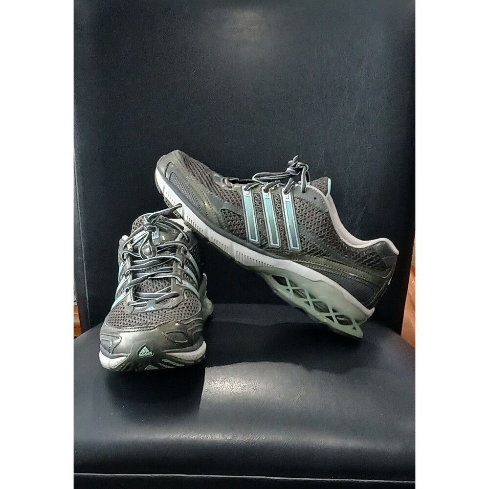 Adidas Boost AdiWear. 378080. Smoke Gray/Green. Women Size 9.5 Running Shoes